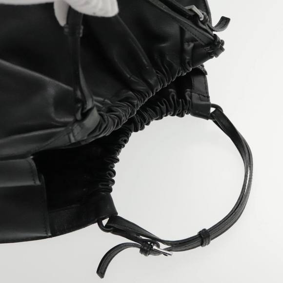 GUCCI Hand Bag Leather Black Silver 001 4335 Auth yk15437 - Picture 6 of 16